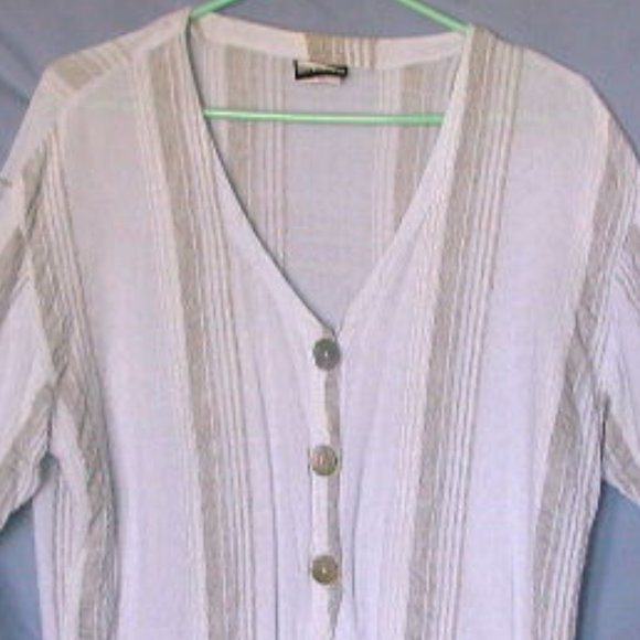 Rayon & flax robin's egg blue shirt top - Picture 6 of 6